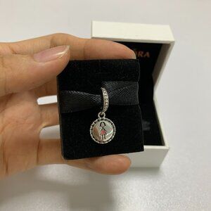 Pandora Charm Mom Stick Figure Sterling Silver Dangle